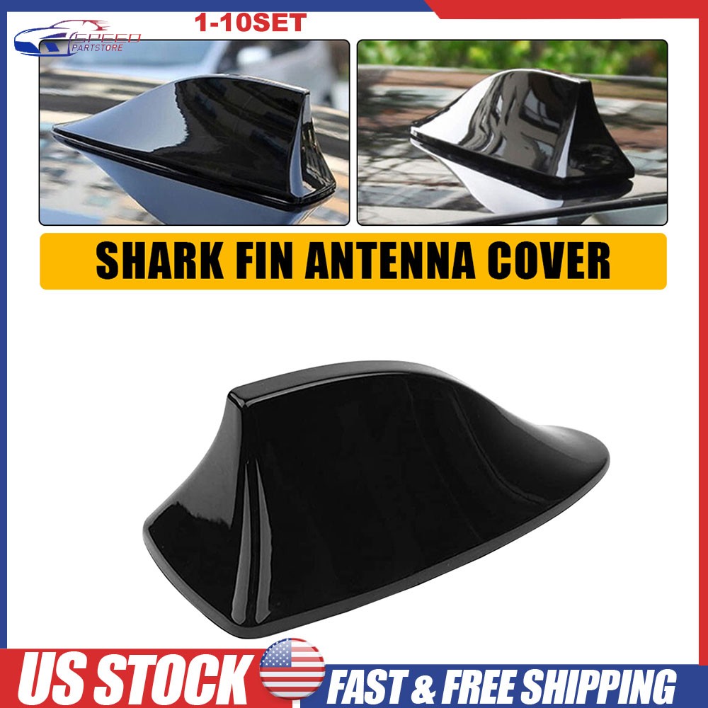 Car Universal Roof AM/FM Radio Shark Signal Fin Style Aerial Cover Antenna 1-10X