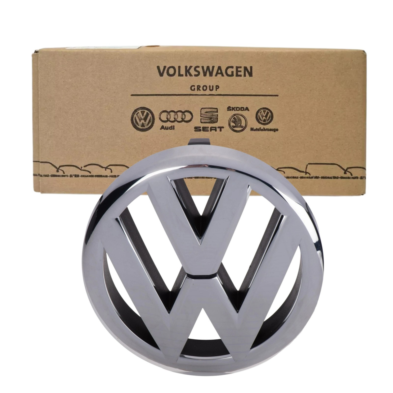 2010-2012 VW Volkswagen GTI Front Chrome Grille Emblem GENUINE OEM 5K0853601FULM