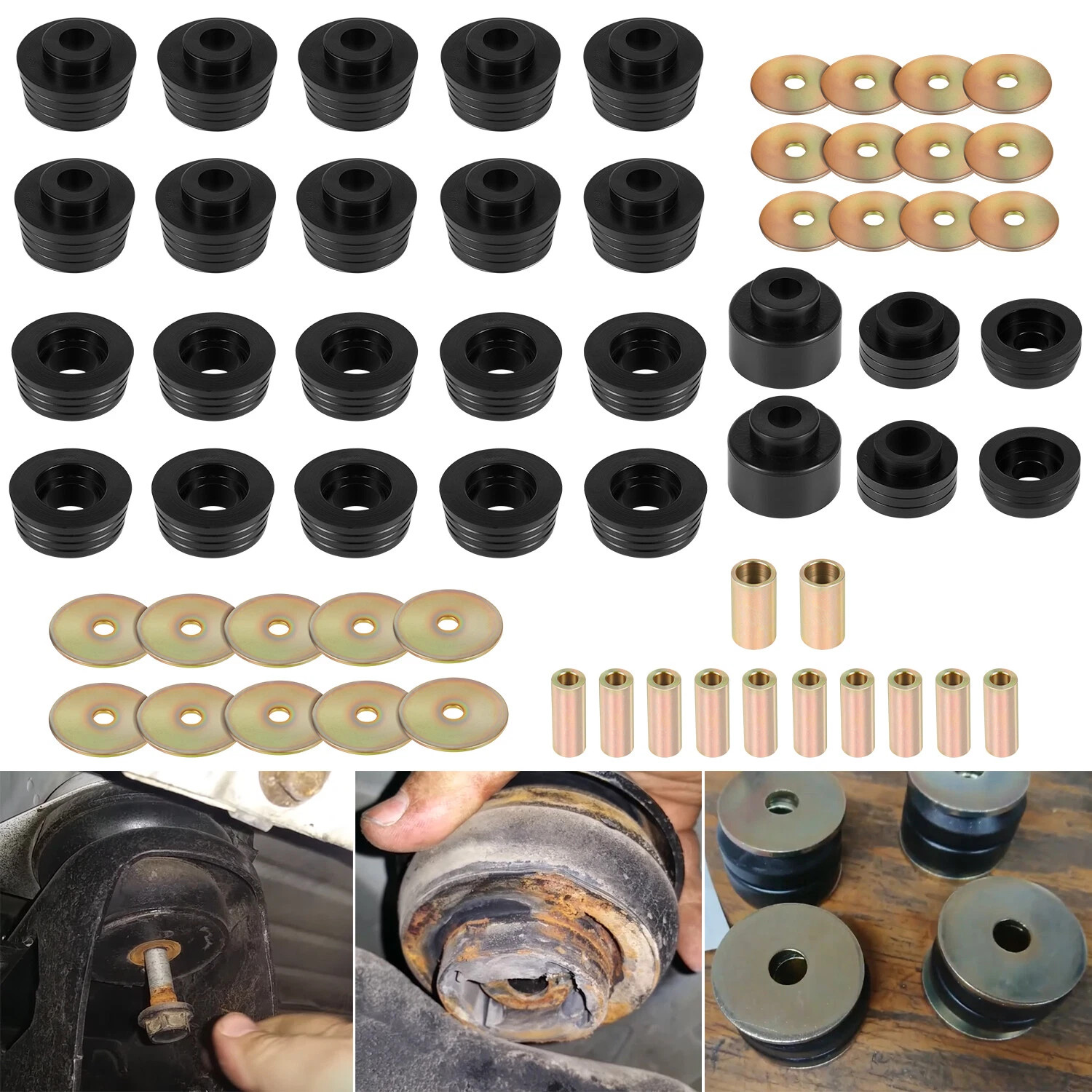 1978-1988 Regal Malibu Grand Prix Cutlass Body Mount Bushing Kit 7-132-BL