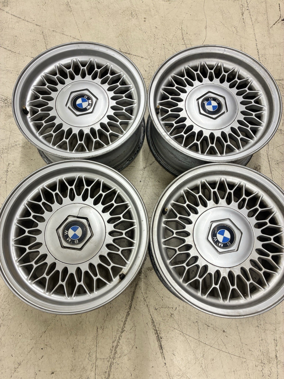 1986-1994 BMW 7 Series E32 BBS Wheels Rims 7Jx15 H2 OEM