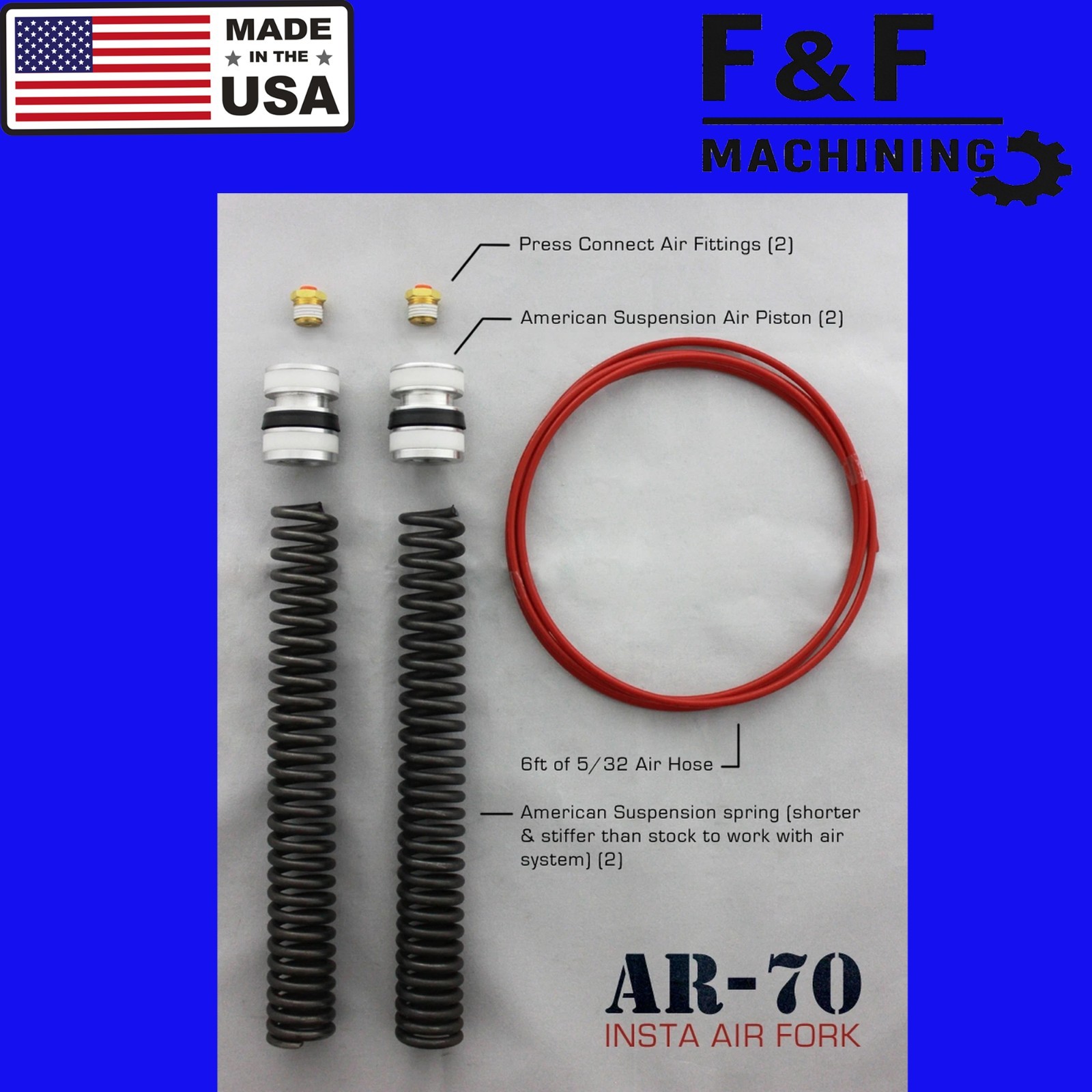American Suspension front Air Ride Kit for 2026 Street Glide  # AR-70/49S-17