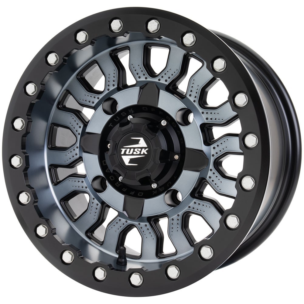 4/156 Tusk Fremont Beadlock Wheel 15x7 4+3 Gunmetal Black- Polaris RZR /Kawasaki 4/156 Tusk Fremont Beadlock Wheel 15x7 4+3 Gunmetal Black- Polaris RZR /Kawasaki