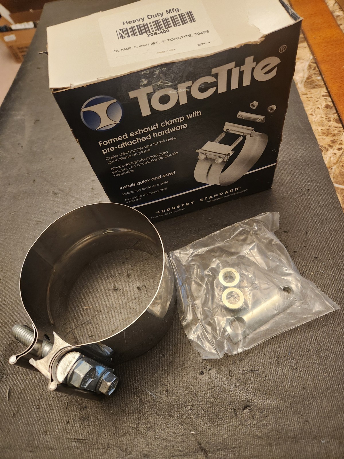 TorcTite 20S-400 Clamp, Exhaust, 4 TorcTite 20S-400 Clamp, Exhaust, 4