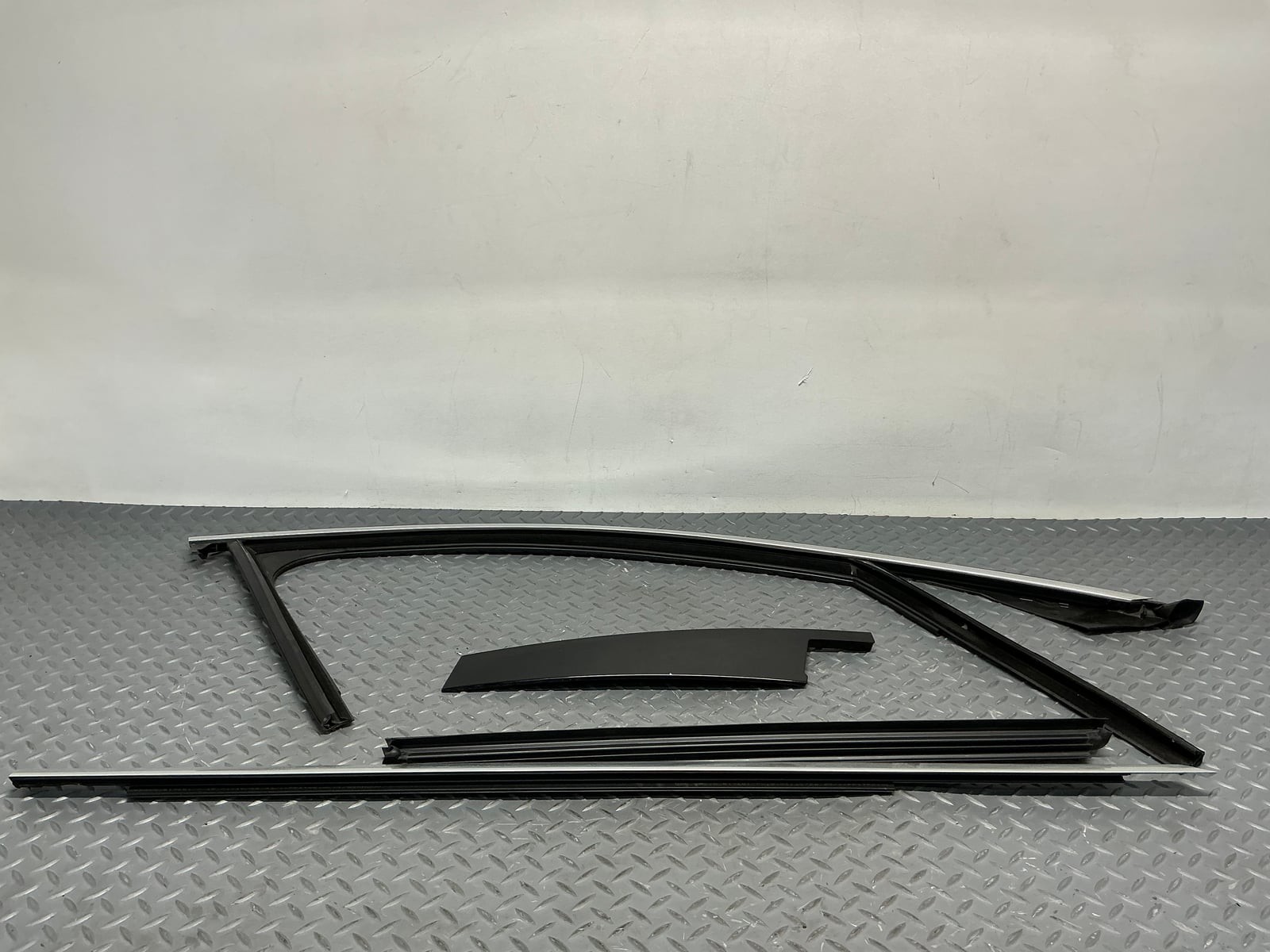 15-21 Mercedes C300 W205 Front Right Door Glass Run Channel & Moldings OEM