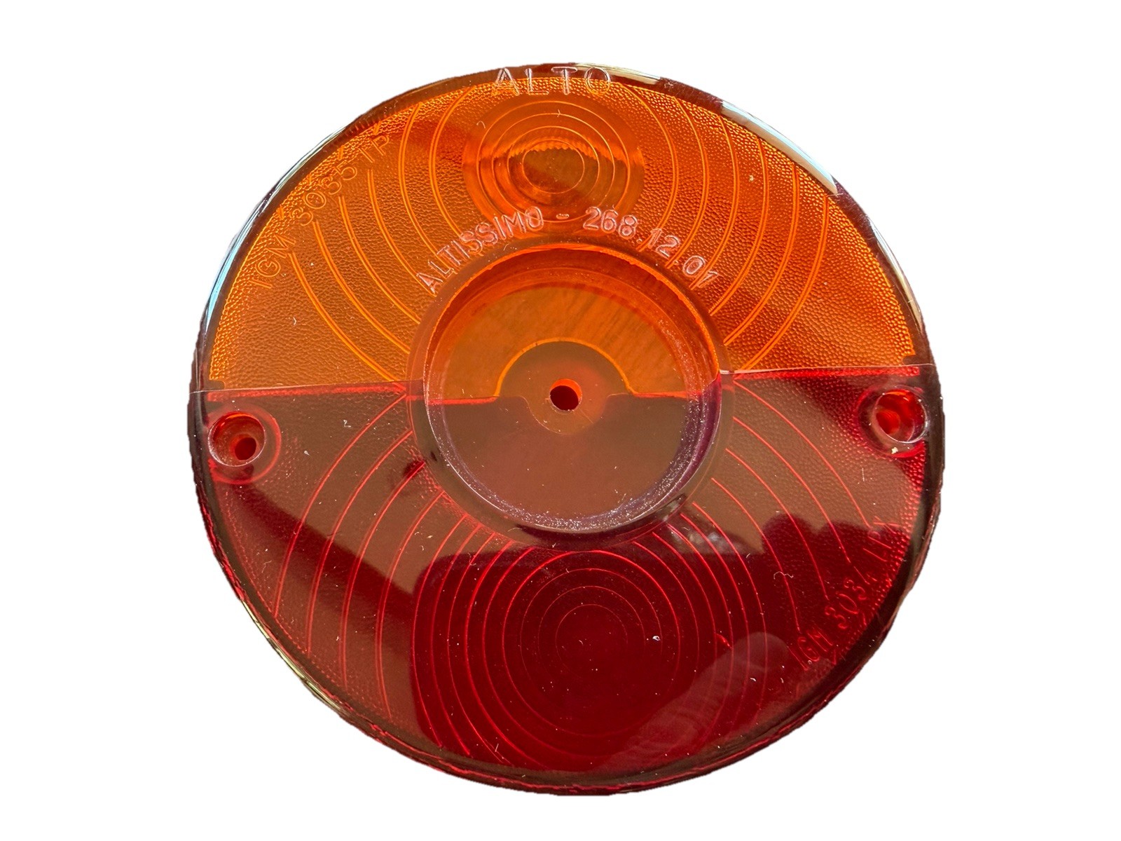 Ferrari 275 GTB 4 Amber Red Tail Light Lens 268.12.01 GENUINE ORIGINAL Altissimo Ferrari 275 GTB 4 Amber Red Tail Light Lens 268.12.01 GENUINE ORIGINAL Altissimo