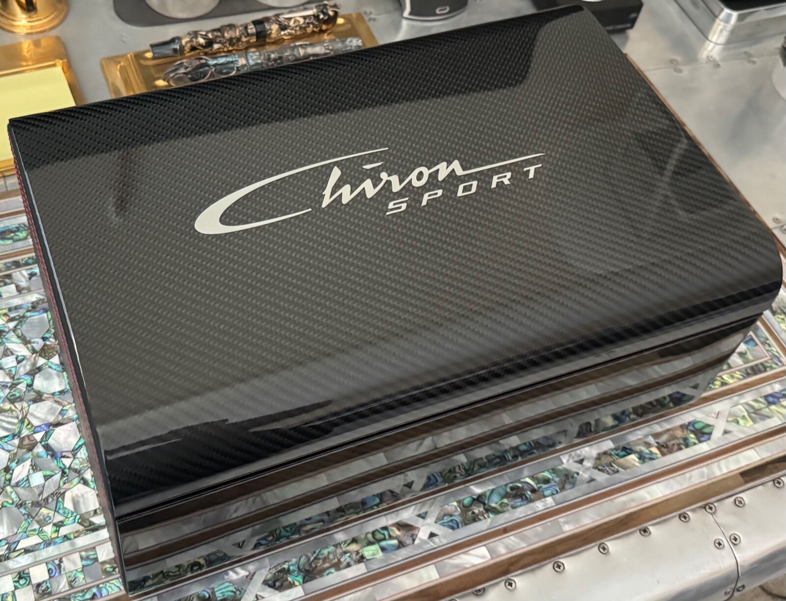 Bugatti Chiron Sport Owner's Carbon Fiber Chest Case 1 of 500 Ever Made Globally