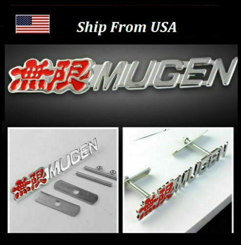 NEW JDM 1X MUGEN Grill BADGE OR Trunk Badge Decal Sticker For Cars