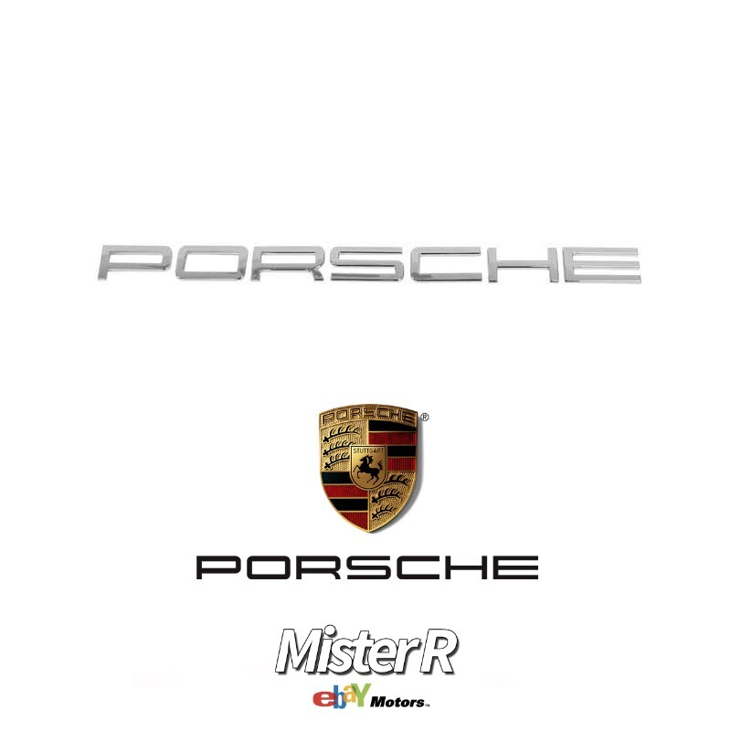 Porsche 911 991 • Text Rear Emblem • Chrome/Silver • 2013-2018 • #99155923502