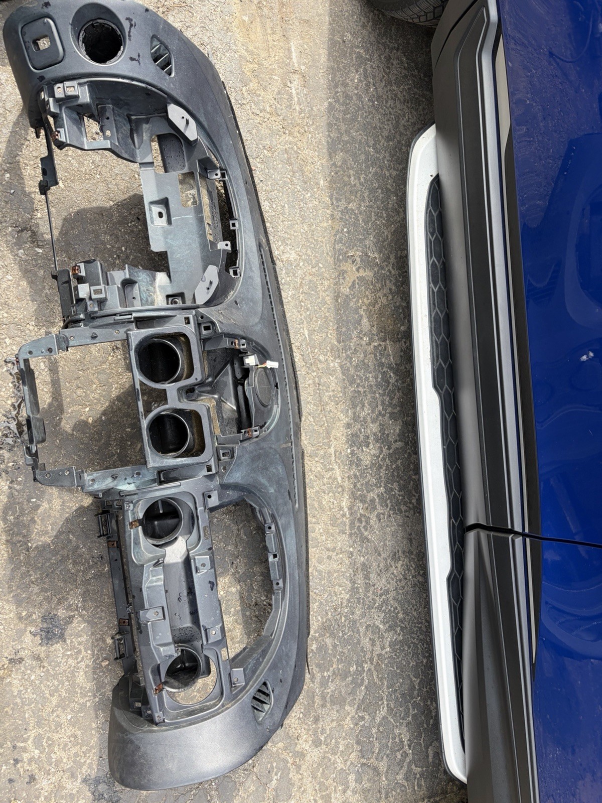 2000-2005 Mitsubishi Eclipse OEM Dashboard Dash Shell Assembly Gray CRACK FREE