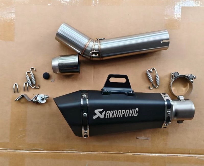 Slip for Suzuki GSXR 750 600 2006-2026 Exhaust Tips Black Muffler Mid Link Pipe