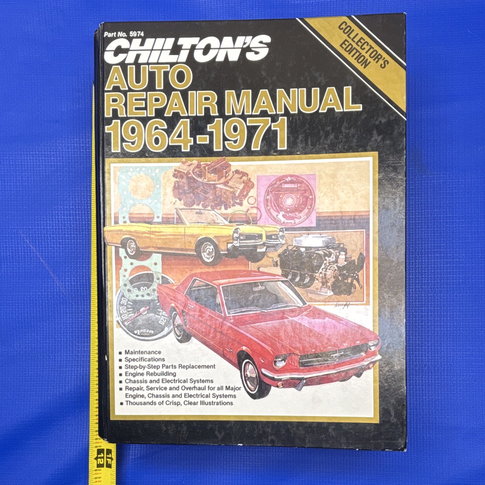 CHILTON’S AUTO REPAIR MANUAL 1964-1971 COLLECTORS EDITION HARDCOVER VG+ #5974 