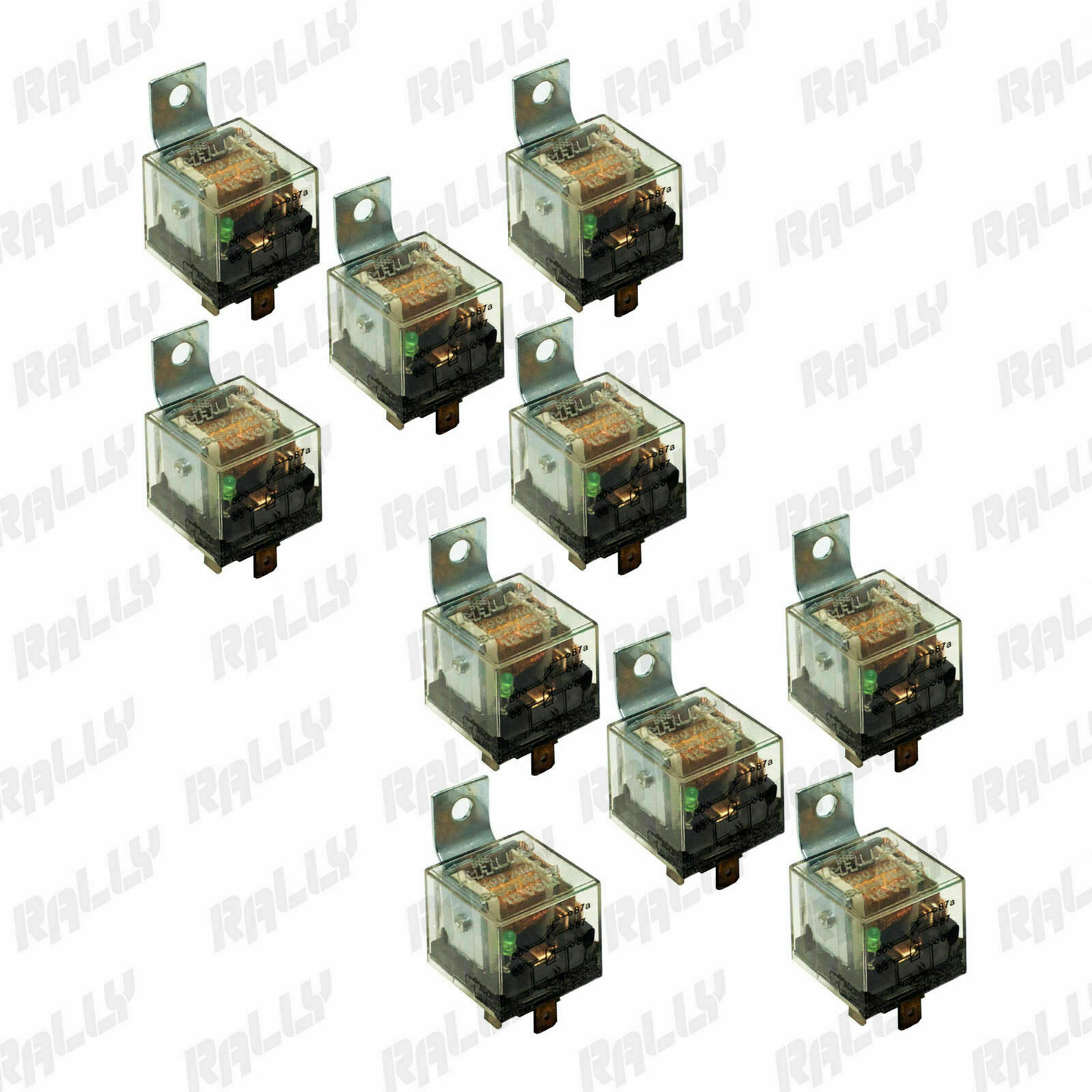 Relay 5 Pin Universal 12V 100 AM For Cars Automotive Truck Alarm Bulb 10 Pieces
