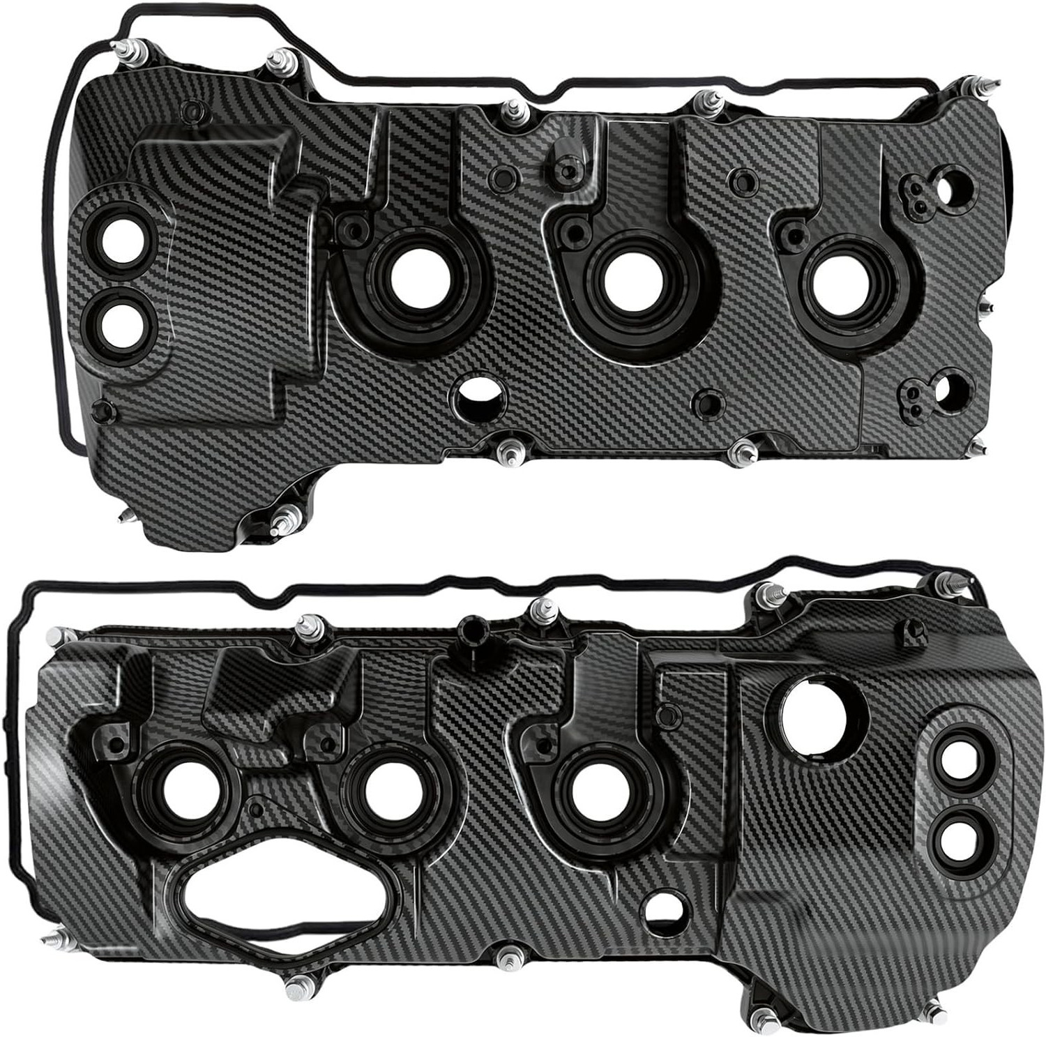 LH & RH Aluminum Valve Covers Set for 2013-2016 Ford F-150 15-17 Expedition 3.5L
