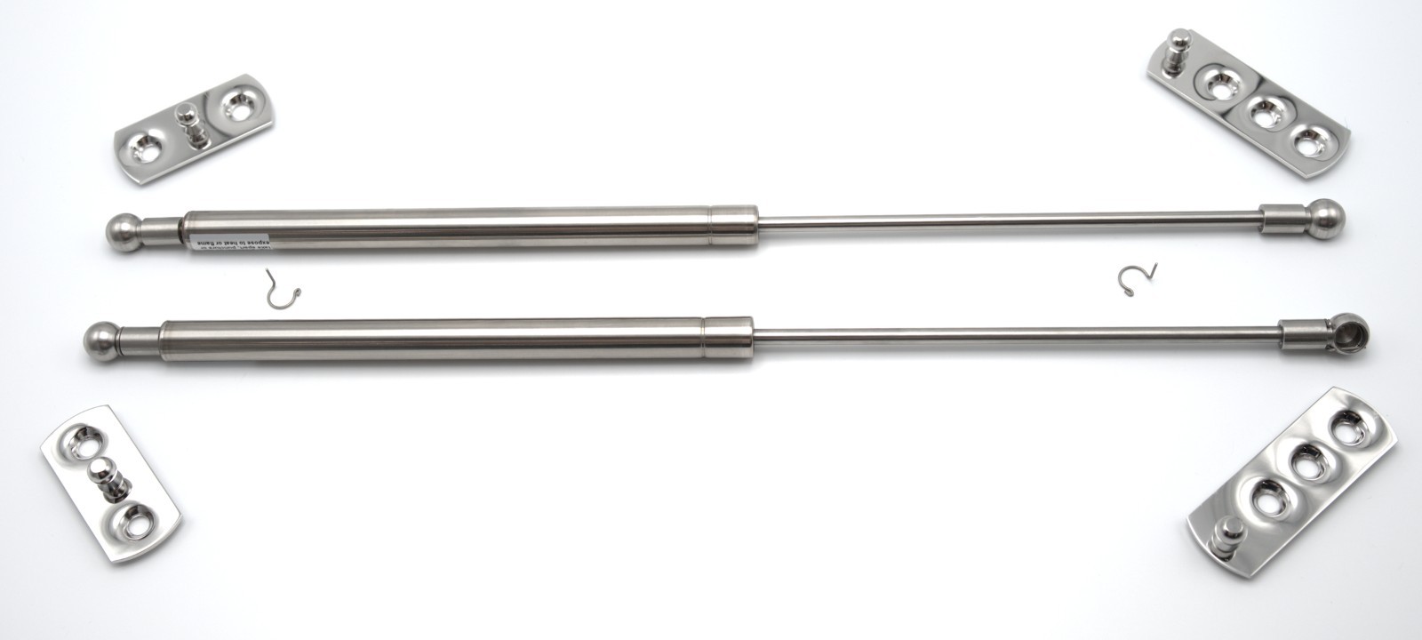 1955~1957 Chevy Wagon Liftgate Gas Strut Supports (Stainless)