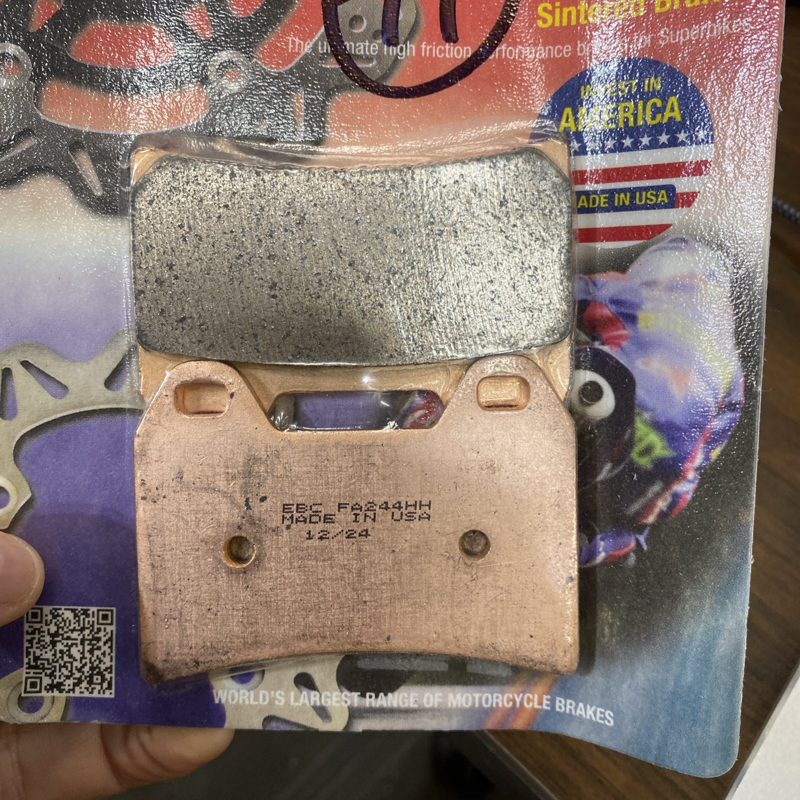 NEW EBC BRAKE PADS-FA244HH-APRILLA/DUCATI/BMW/KTM/VICTORY/ALTA Box4-71