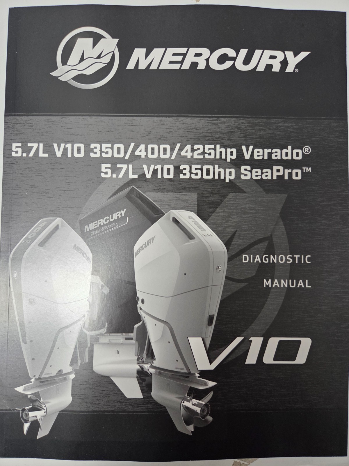 Mercury Marine Quicksilver 5.7L V10 Verado Seapro Diagnostic Manual 90-8M0237330