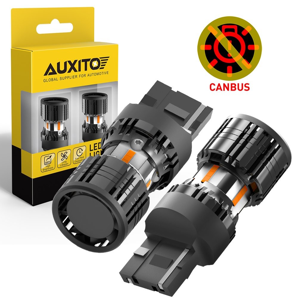 AUXITO 7443/7440 LED Amber Front Turn Signal Light Bulbs No Hyper Flash W Canbus