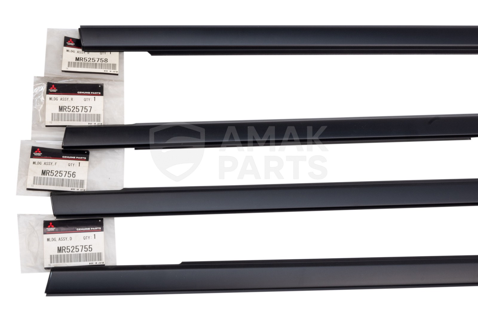 Genuine OEM Front and Rear Molding Set for Mitsubishi Lancer Evolution EVO 7 8 9