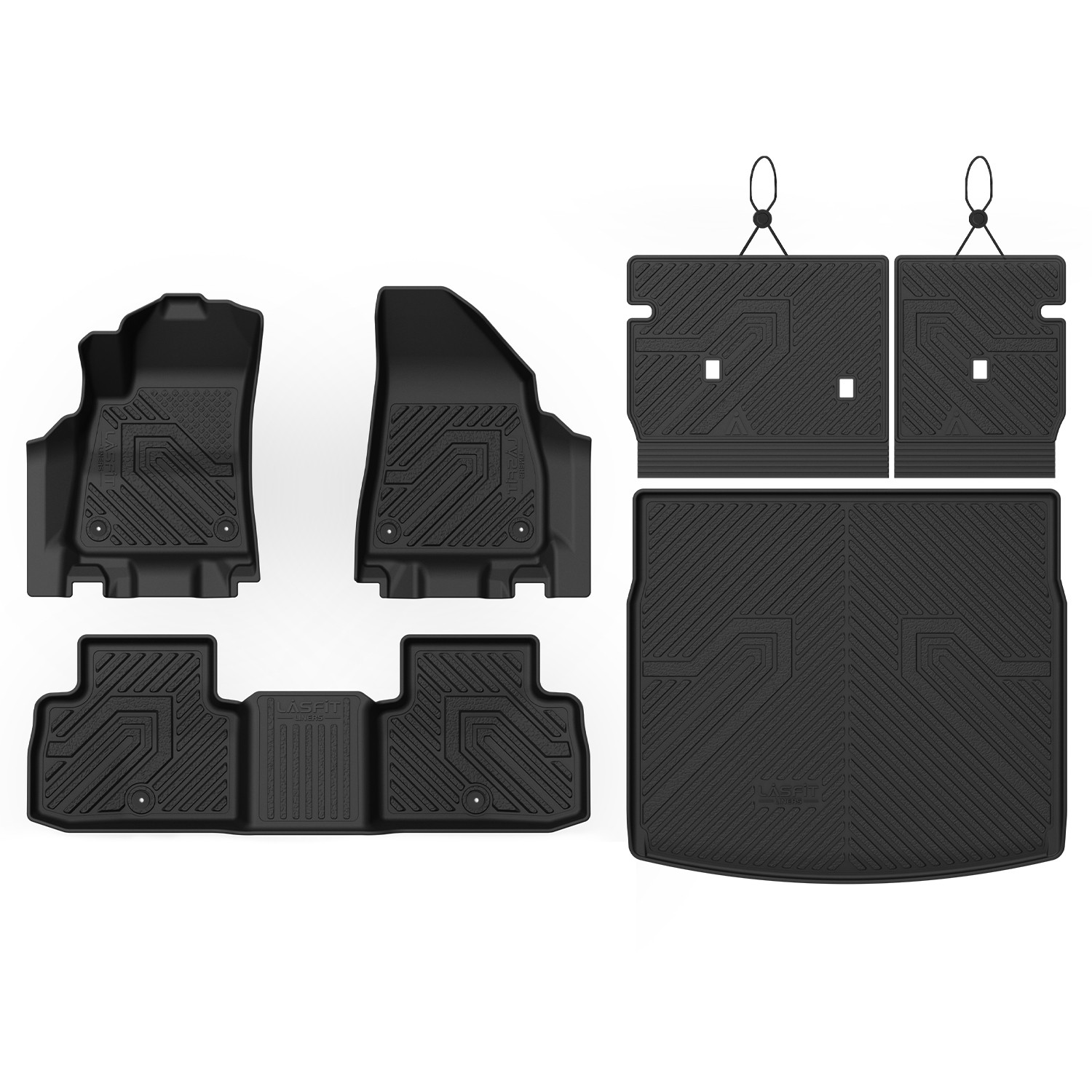 LASFIT Full Set Floor Mats & Cargo Mat & Seatback Liners for Jeep Cherokee 2026