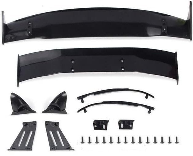 1/10 RC Car Body Wing Spoiler Body Shell Rear Spoiler Tail Wing Side Mirror Toy