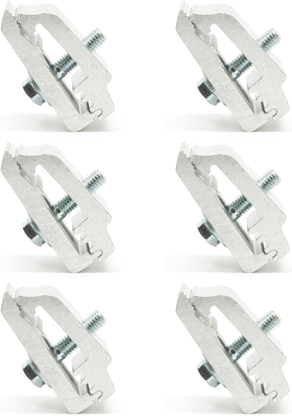 RuggedXL Low Pro Aluminum Mounting Clamps 1112514, Truck Cover, Cap, Silver RuggedXL Low Pro Aluminum Mounting Clamps 1112514, Truck Cover, Cap, Silver