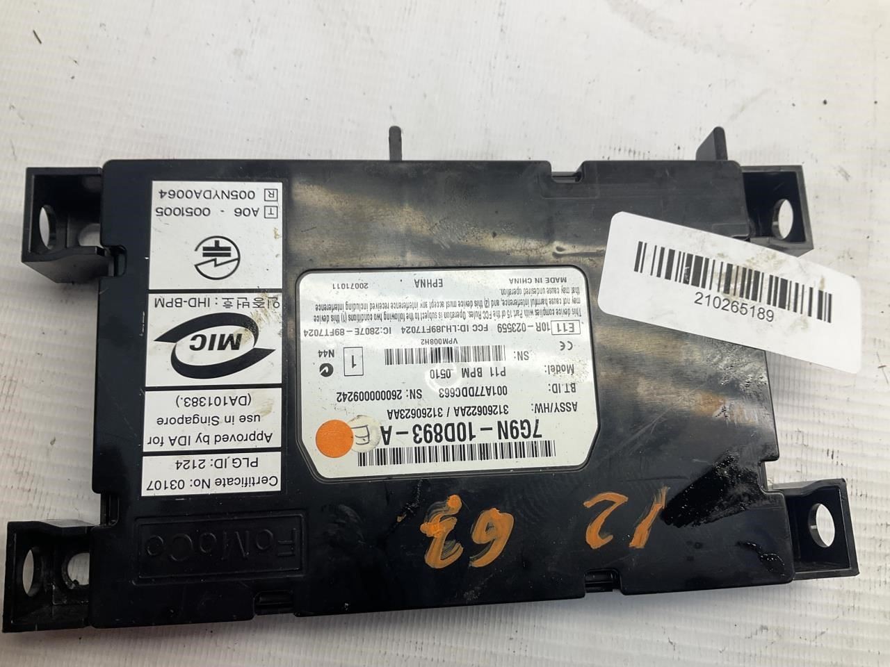 09-15 Jaguar XF Bluetooth Radio Control Module T