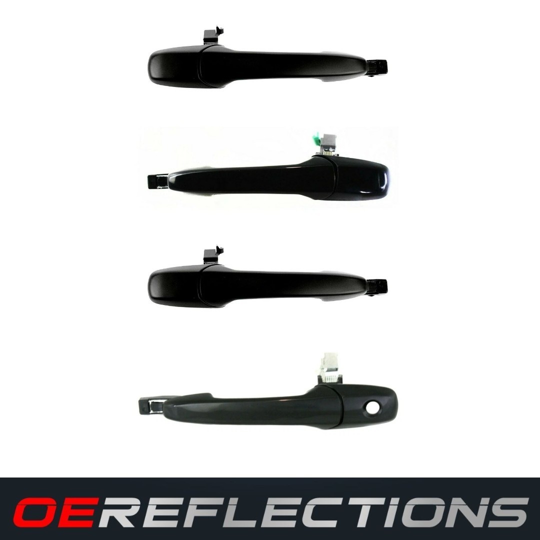 NEW Front & Rear Outside Door Handles Set Black for 04-09 Mazda 3 03-08 Mazda 6