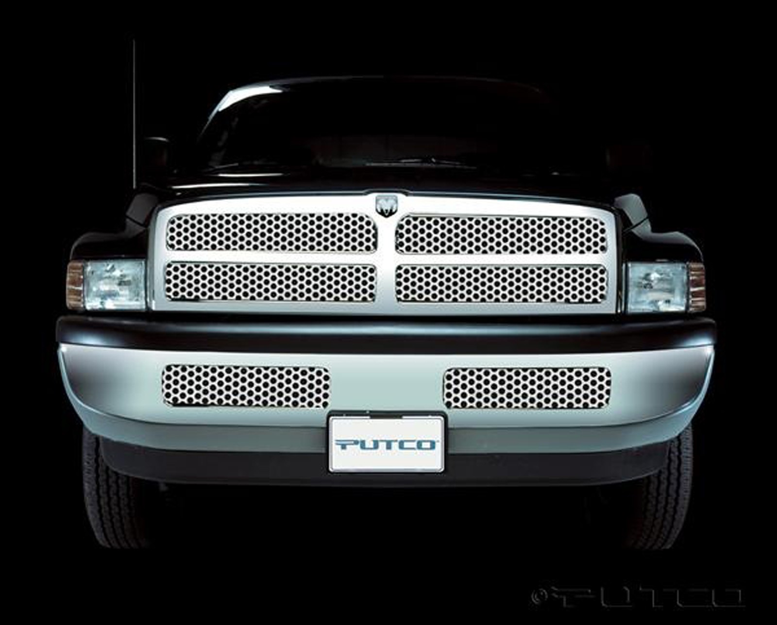 Putco Punch Stainless Steel Grille Insert for 94-02 Ram 1500 2500 3500 84103