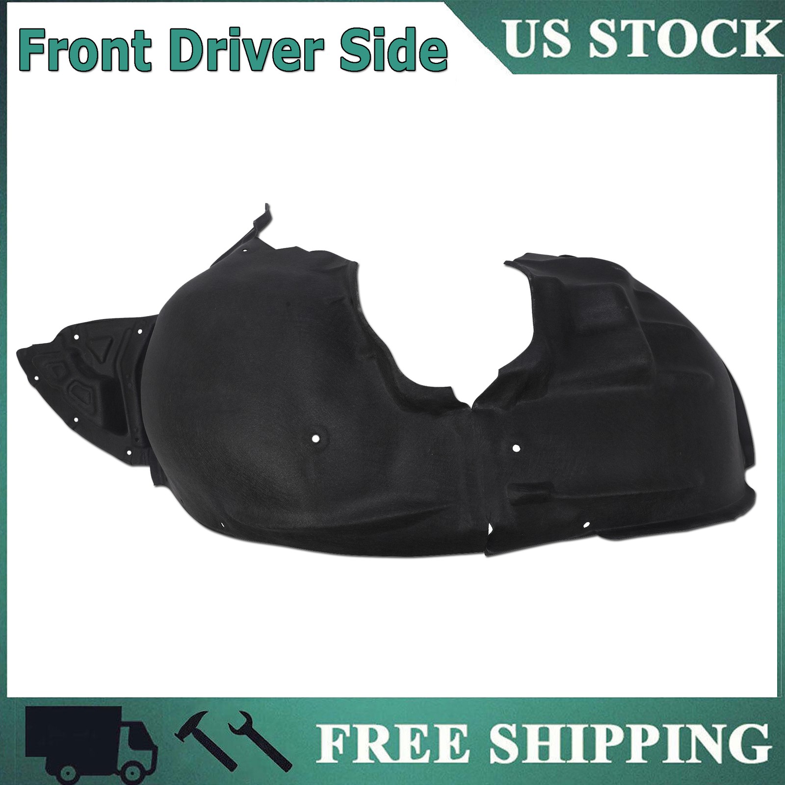 Front Left Fender Liner Inner Panel Splash Shield For 2019-2025 Chevy Malibu