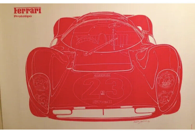 Ferrari Prototipo P3 Champion #23 Shell Gran Turismo Paris 004/83 Car Poster WOW