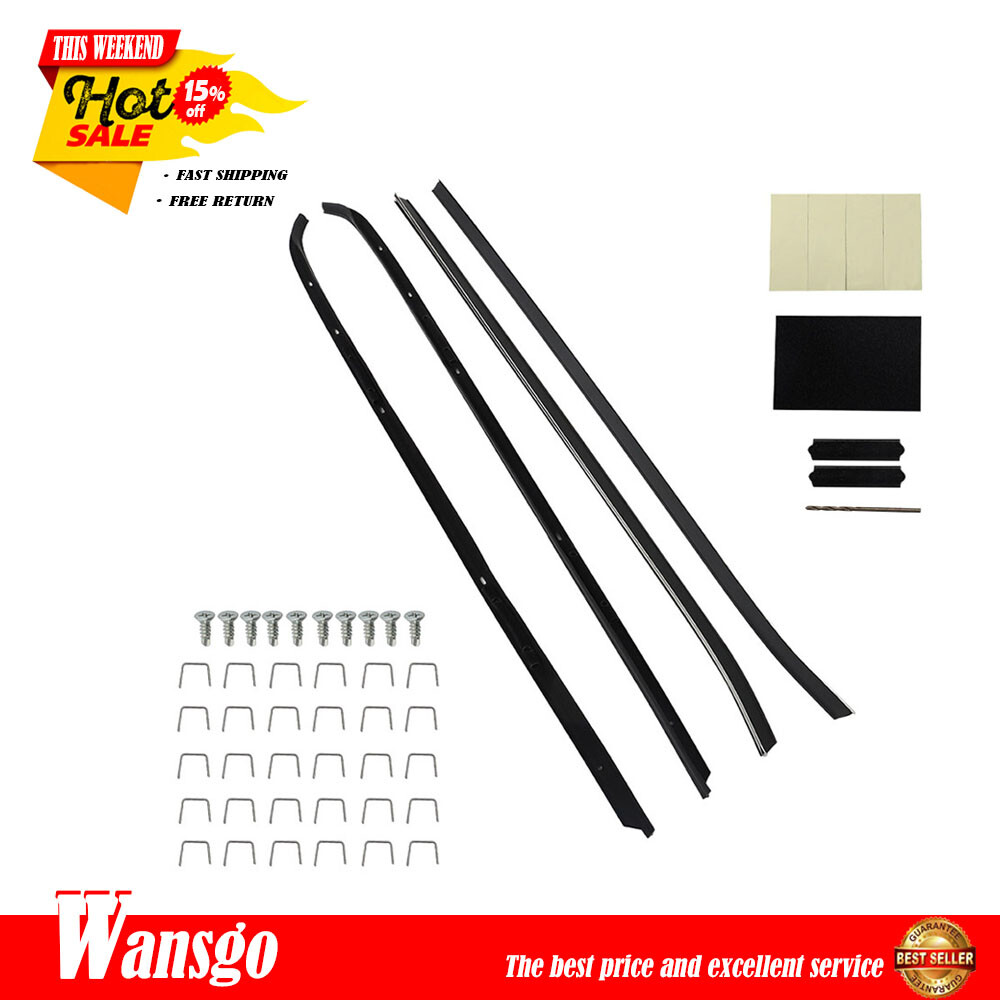 For Chevy Camaro Pontiac Firebird 1970-1981Window Sweeps Felts Weatherstrip Kit