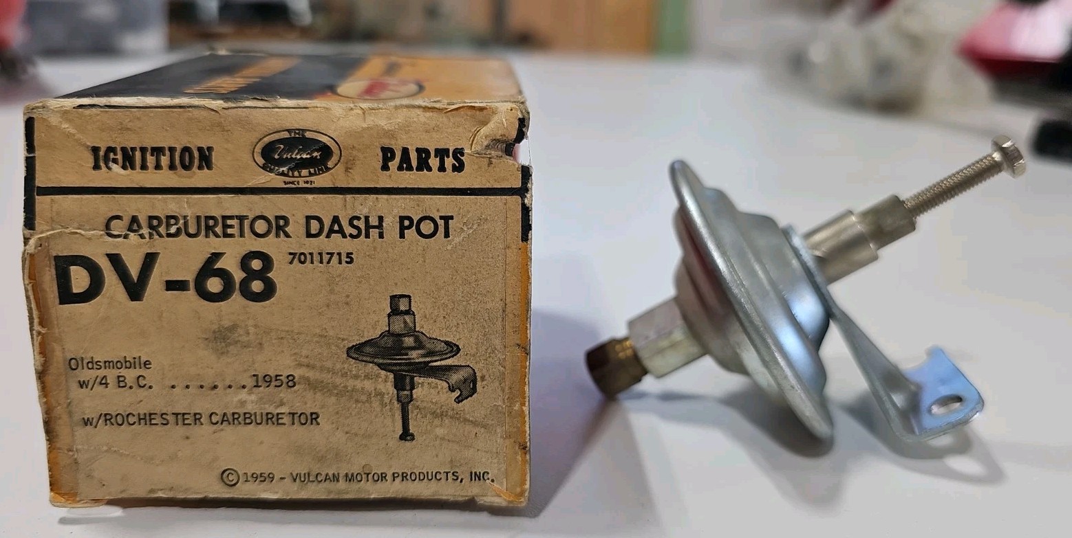 Oldsmobile 1958 4 Barrel CARB DASHPOT Vulcan DV68, (NOS) NEW  BB