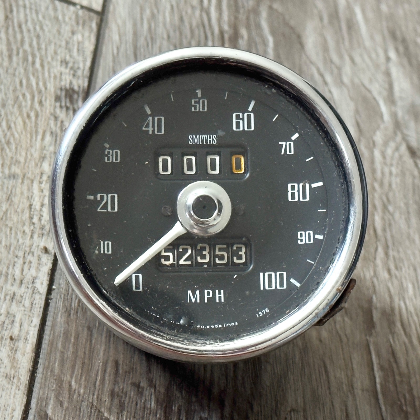 Vintage Smiths 100MPH Speedometer #SN5226/09A Untested Read