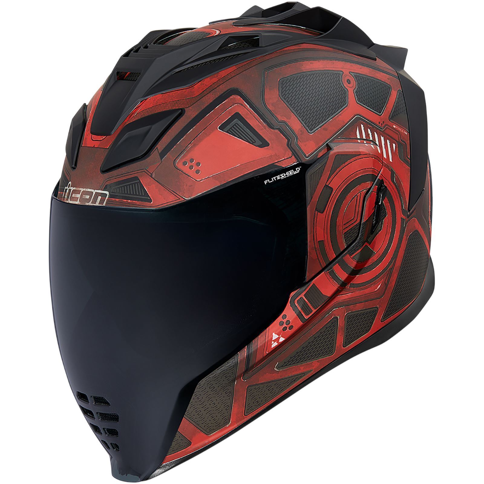 Icon Airflite™ Helmet - Blockchain - Red - Large 0101-13285