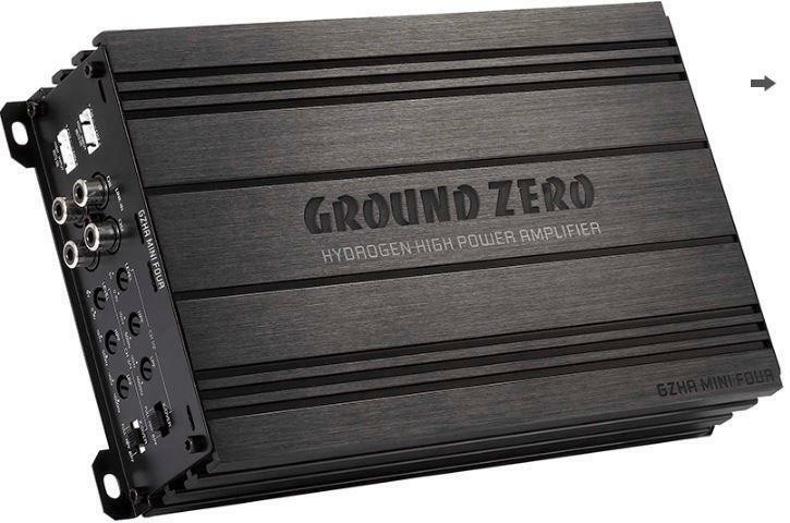 Ground Zero GZHA MINI FOUR Hydrogen 4-Channel Car Amplifier Open Box