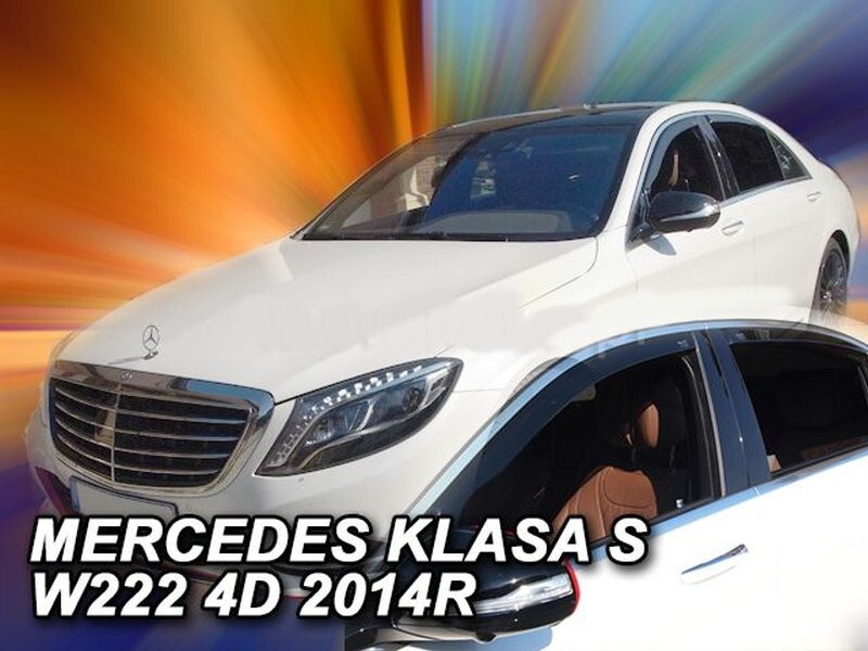 Wind Deflectors In Channel For Mercedes S400 W222 2013-2020 Visors Rain Guard