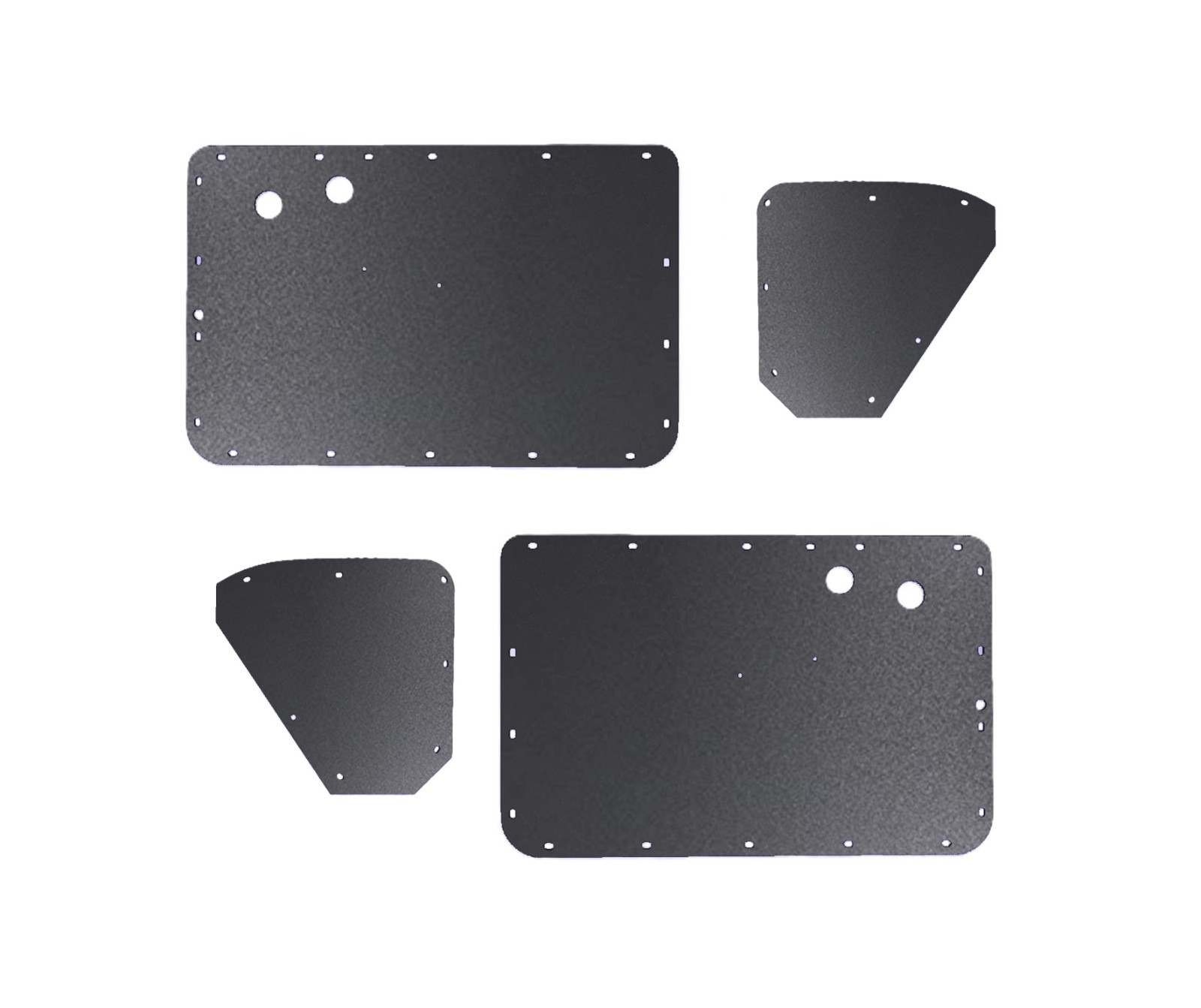 1953-1955 VW Beetle Set of 4 Door Panel and Rear Side Cards ABS - 