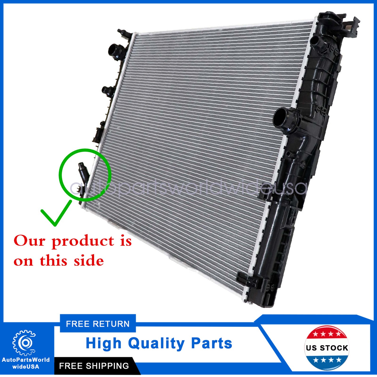 USA Radiator Left Side For BMW 740i G12 530i 540i Sedan G30 2017 2018 2019