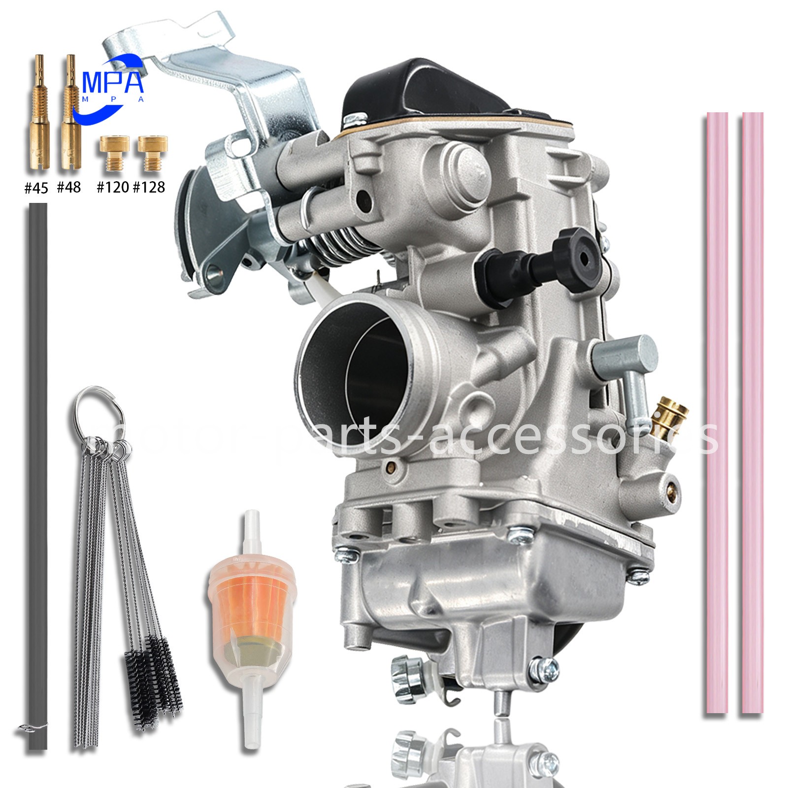 For Mikuni Geniune Flat Slide Carb with Accelerator Pumper Carburetor TM33-8012