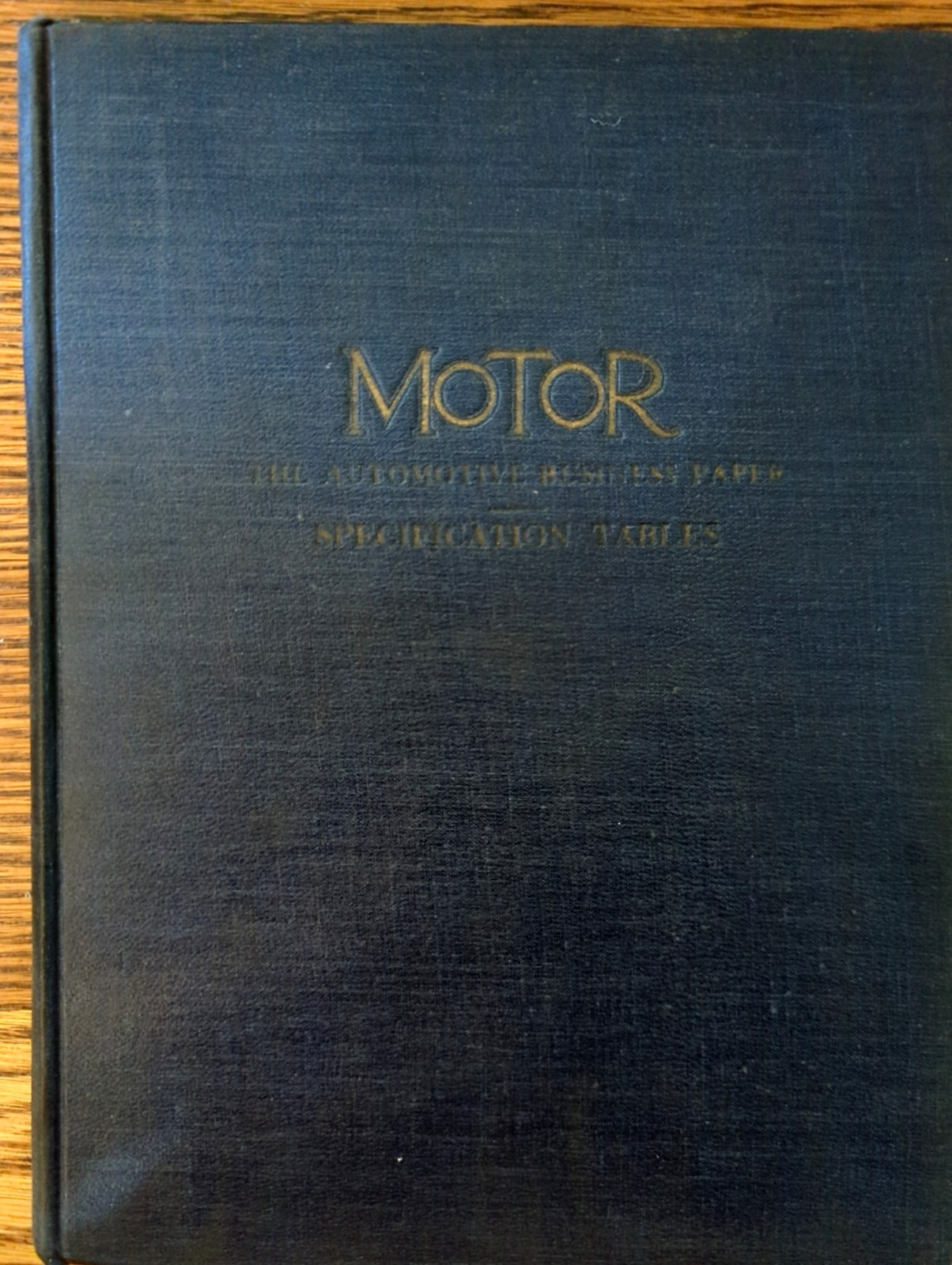 1925 Motor Specification Table Passenger Cars Book Rare Original Antique