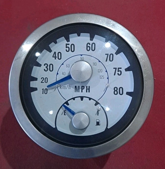 Teleflex 80 MPH Tachometer Multi Function Instrument Gauge P# 781948PDFB