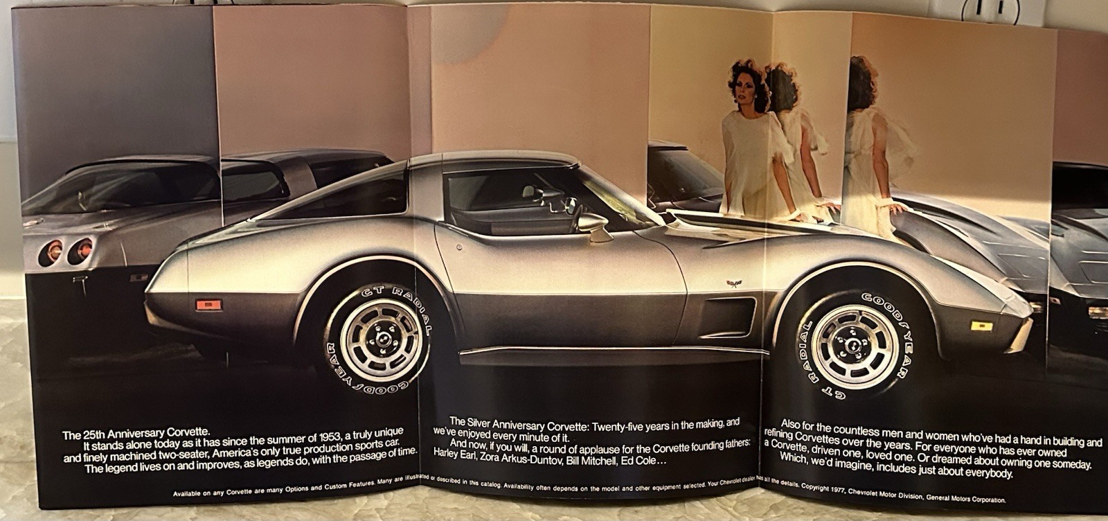 1978 CHEVROLET CORVETTE SALES BROCHURE 25th SILVER ANNIVERSARY