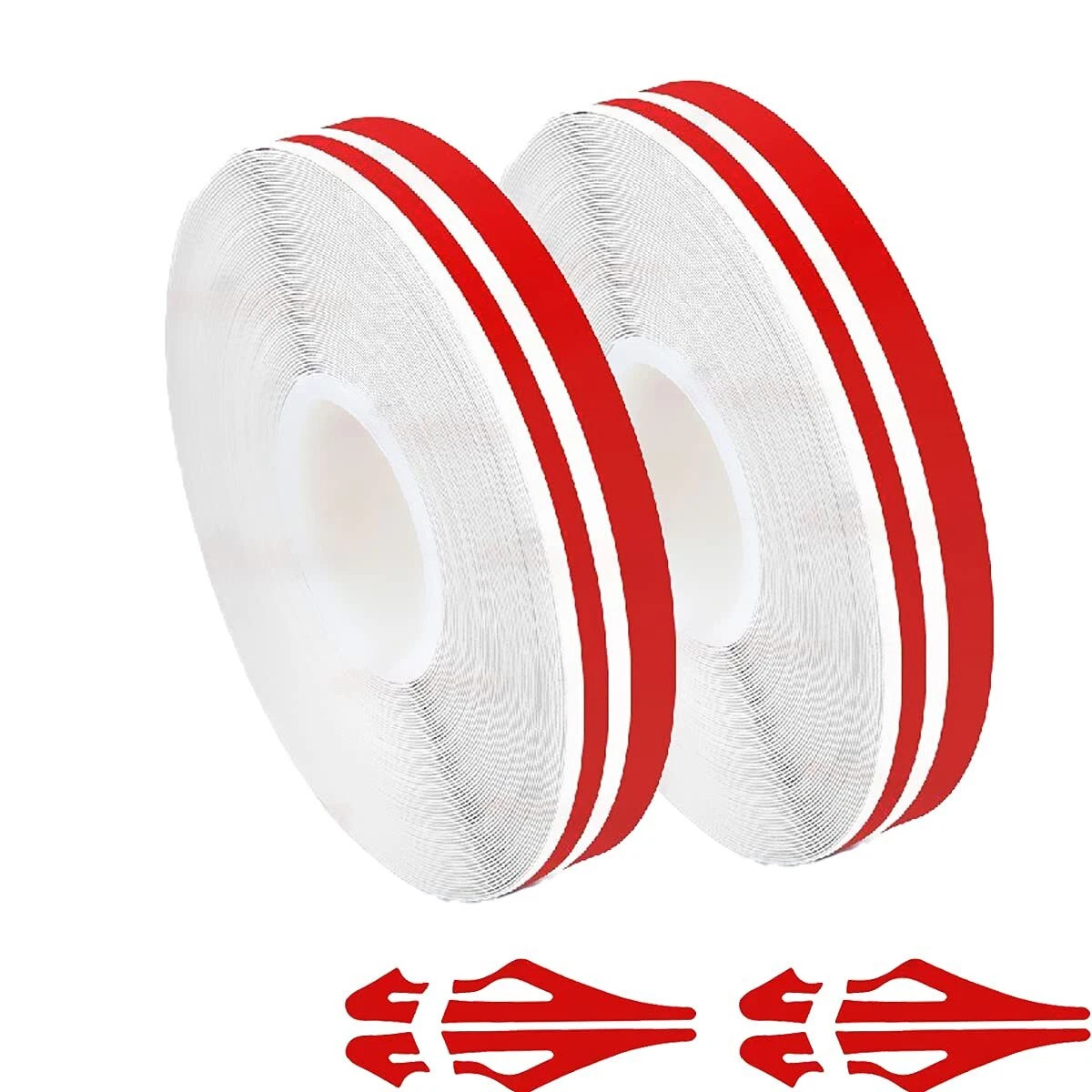 2X 32Feet Vinyl Pinstriping Pin Stripe Double Line Car Tape Decal Sticker 1/6\