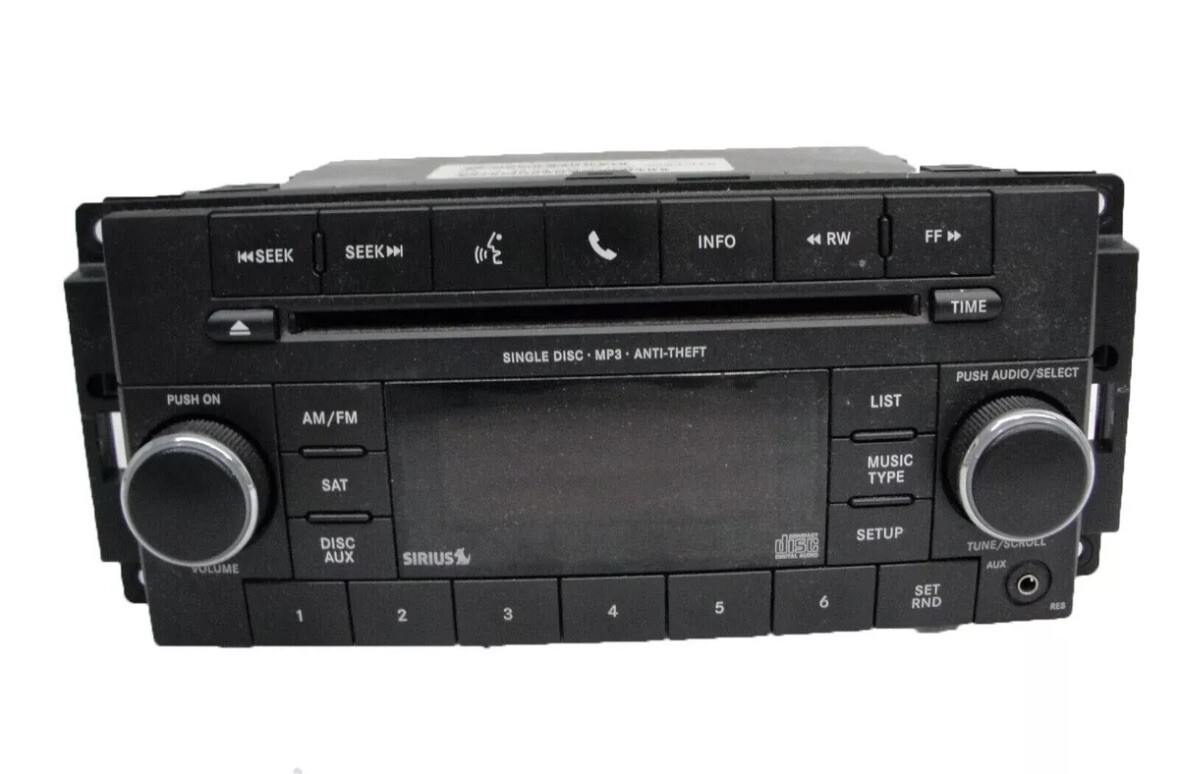 09-17 CHRYSLER DODGE JEEP AM FM Radio Stereo MP3 CD  Sirius Uconnect RES OEM