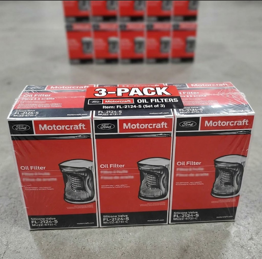 Pack of 3 OEM Genuine FL-2051S/2124S Oil Filter Ford Powerstroke Diesel 6.7L