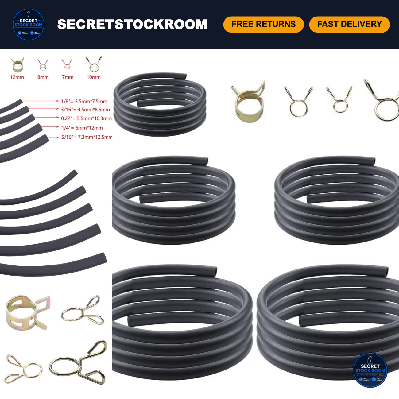 Fuel Line Hose Kit - 3ft 1/8\