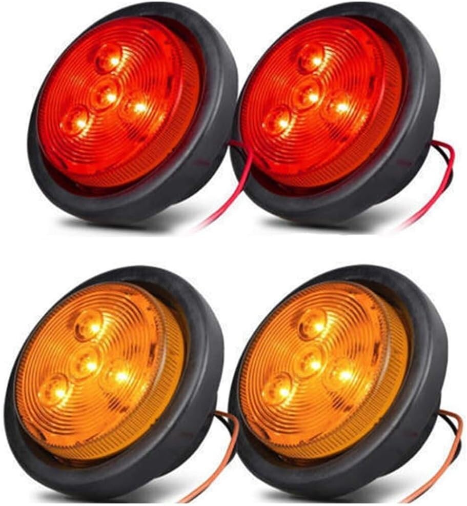 Paquete de 4 luces LED de posición para remolque de 2.5\ Paquete de 4 luces LED de posición para remolque de 2.5\