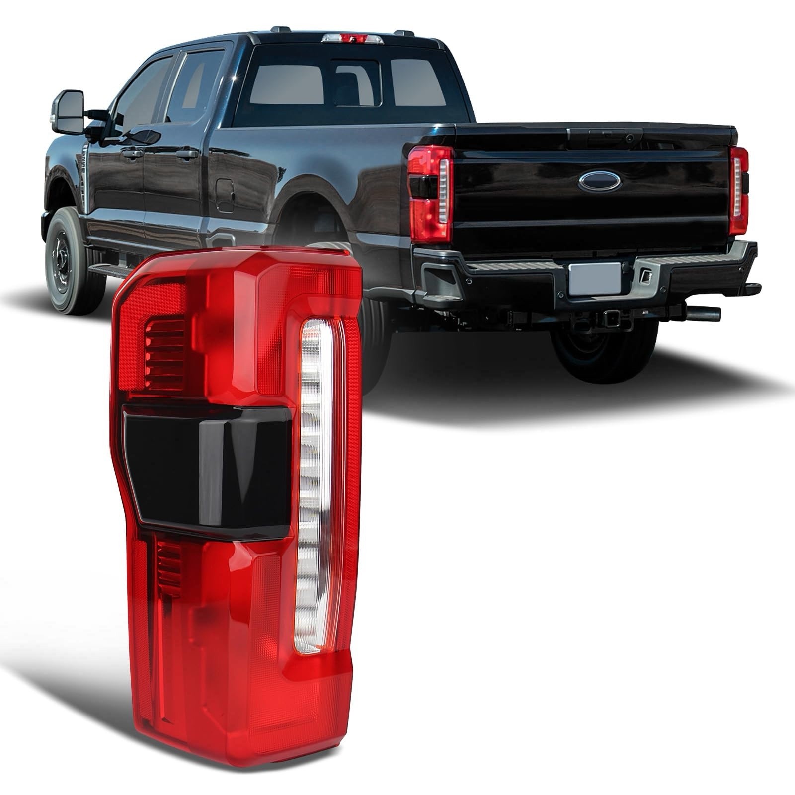 Upgrade LED Tail Light Fit 2023-2026 Ford F250 F350 Super Duty Halogen BSD LH