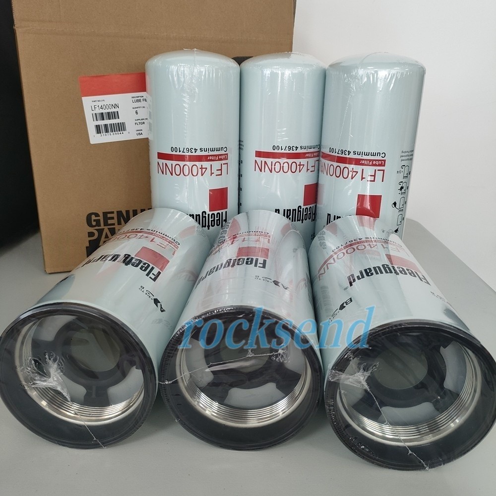 6 PCS LF14000NN Genuine Fleetguard Oil Filter Cummins ISX 4367100 