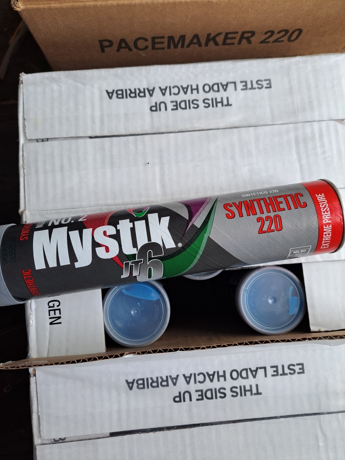 10 Pack Mystik JT-6 Synthetic ISO 220 Grease; Hi-Temp Grease; (10) 14oz tubes 10 Pack Mystik JT-6 Synthetic ISO 220 Grease; Hi-Temp Grease; (10) 14oz tubes